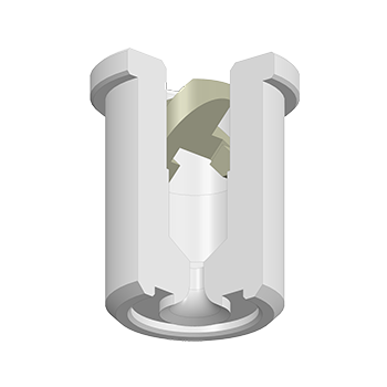 Axial full cone nozzles series VKXU 3/8- 3/4 inch
